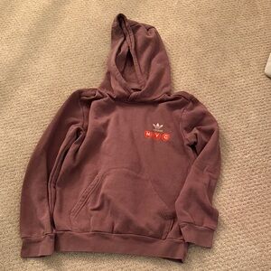 Adidas Brown Hoodie with NYC Logo